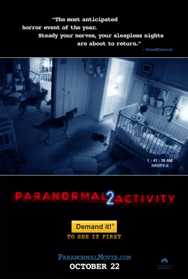 Poster de Actividad Paranormal 2