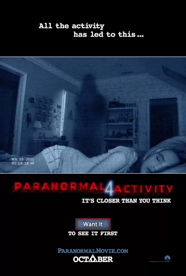 Poster de Actividad Paranormal 4