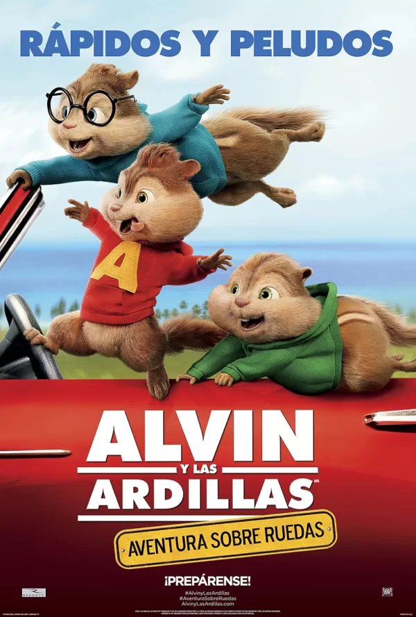 Poster de Alvin y las ardillas: aventura sobre ruedas