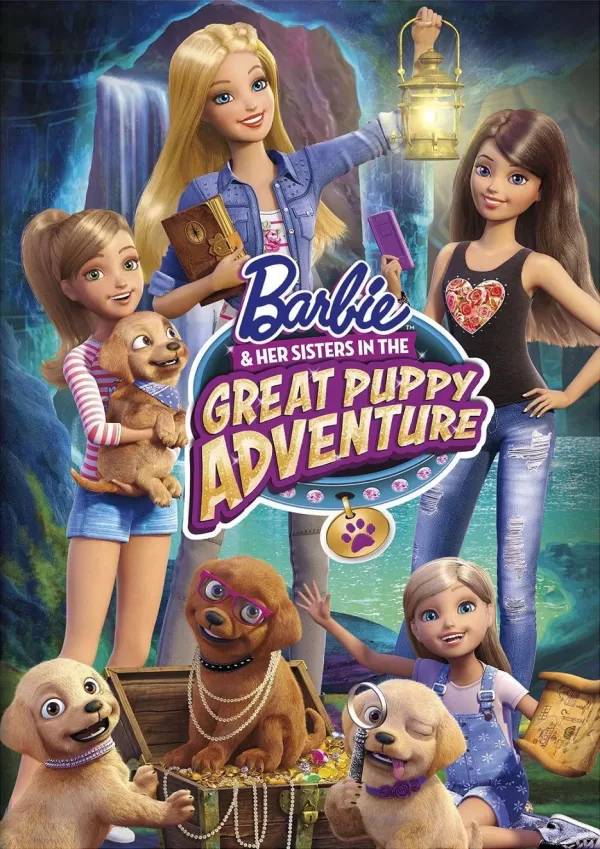 Poster de Barbie y sus hermanas en La gran aventura de los perritos