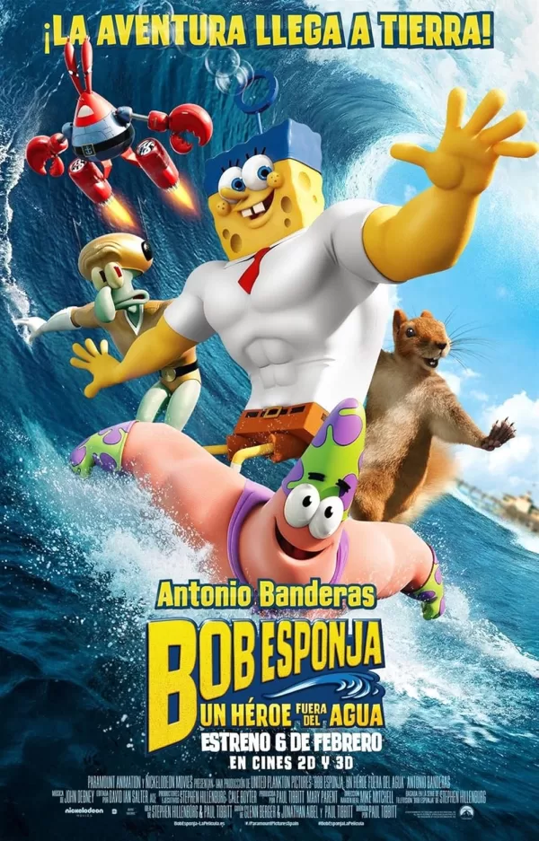 Poster de Bob Esponja: Un héroe fuera del agua