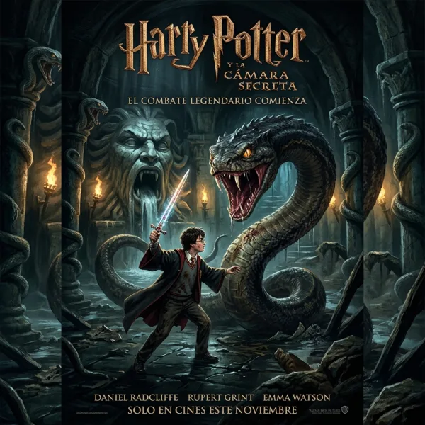 Poster de Harry Potter y la cámara secreta