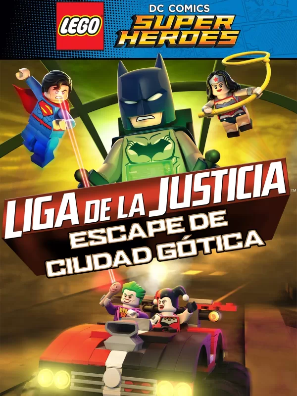 Poster de LEGO DC Comics Super Heroes: Liga de la Justicia – Escape de Ciudad Gótica