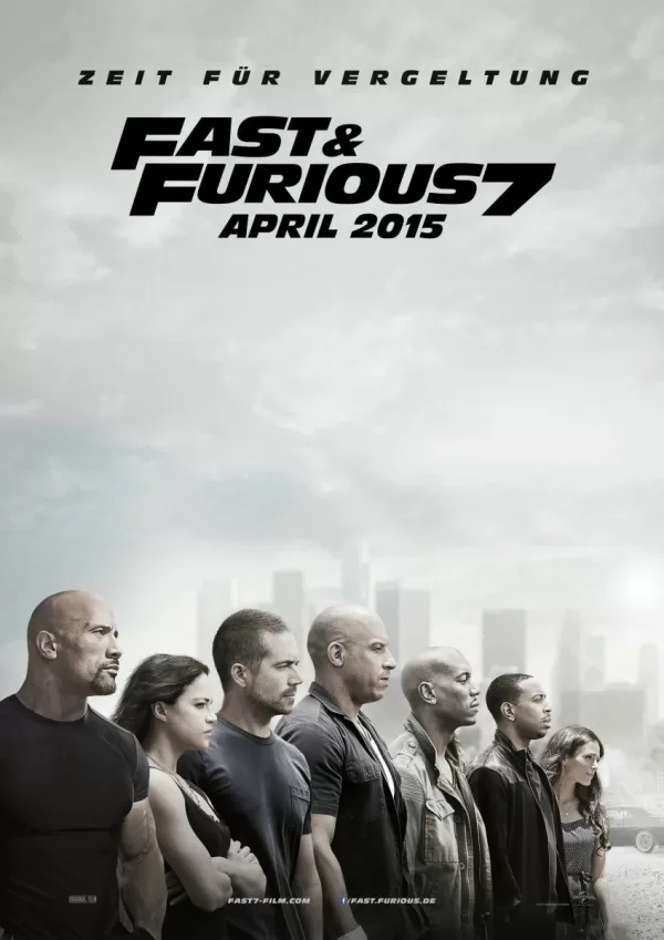 Poster de Rápidos y Furiosos 7